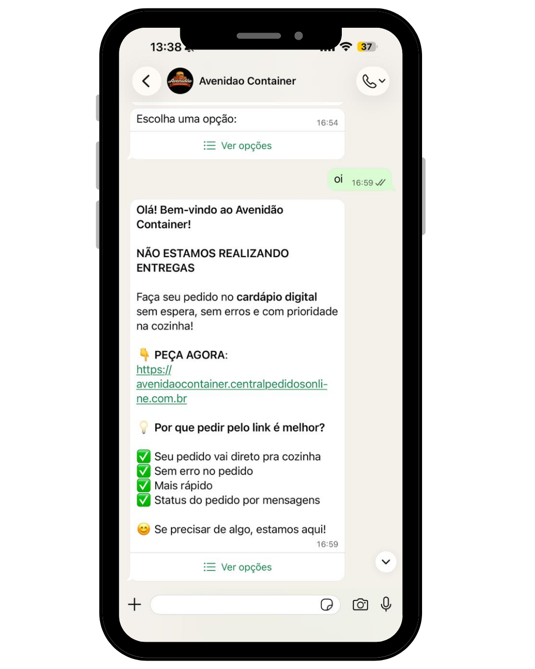 Bot WhatsApp - boas-vindas